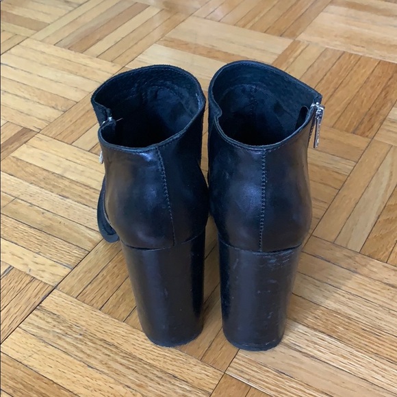 H&M Luxury Line Black Leather Booties - Picture 3 of 5